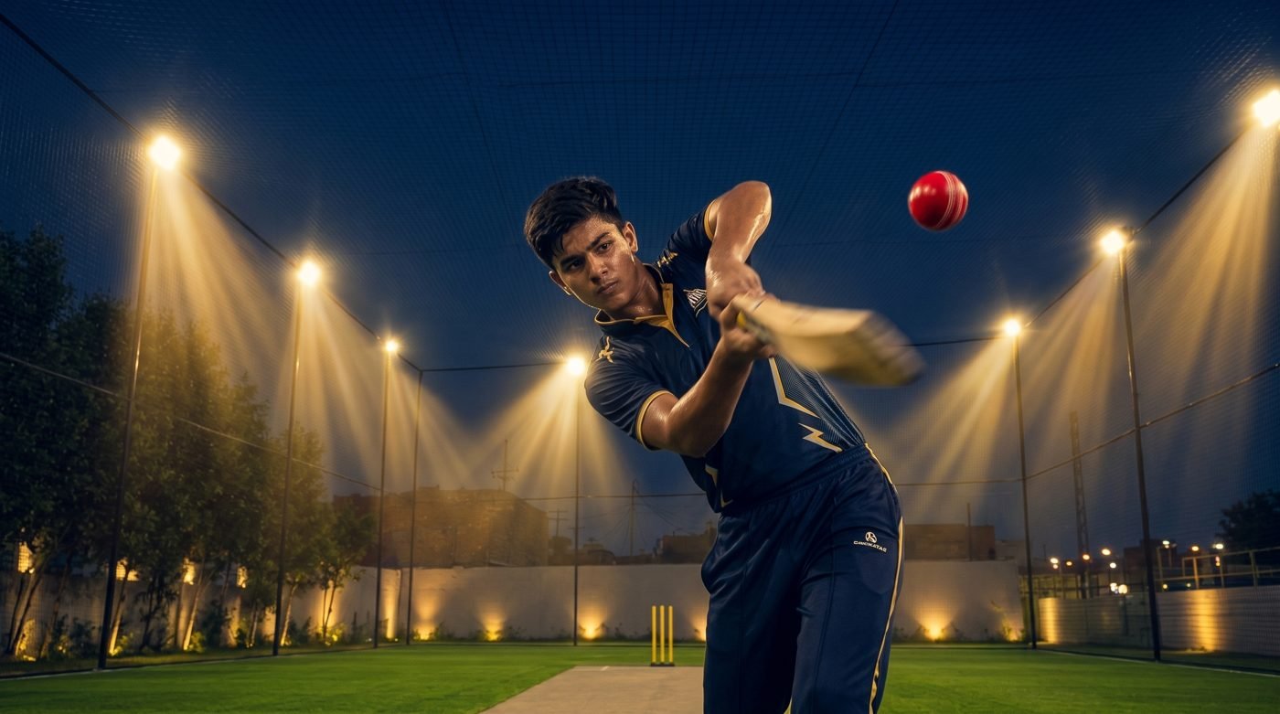 Batsman playing a shot