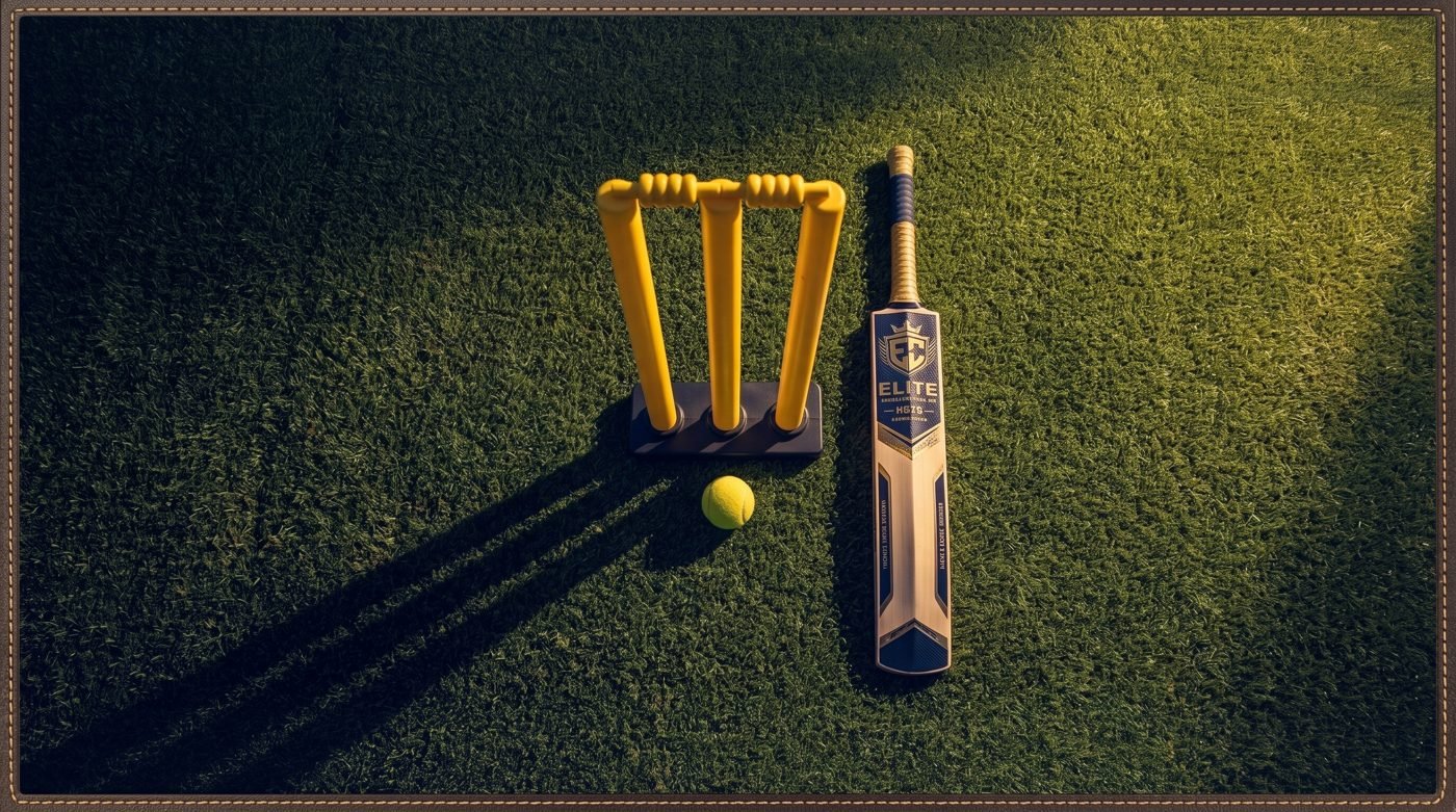 Bat, ball and stumps